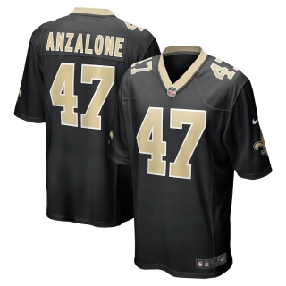 Men's New Orleans Saints Alex Anzalone Nike Black Game Jersey