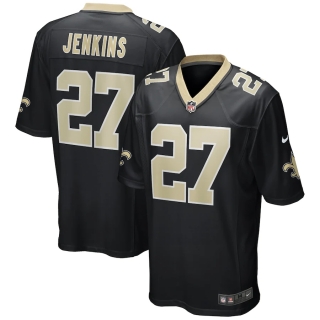 Men's New Orleans Saints Malcolm Jenkins Nike Black Game Player Jersey