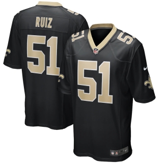 Men's New Orleans Saints Cesar Ruiz Nike Black 2020 NFL Draft First Round Pick Game Jersey