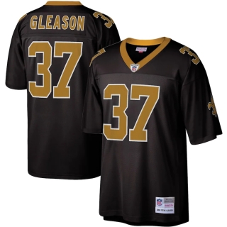 Men's New Orleans Saints Steve Gleason Mitchell & Ness Black Legacy Replica Jersey