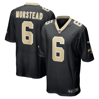 Men's New Orleans Saints Thomas Morestead Nike Black Game Jersey