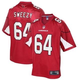 Men's Arizona Cardinals JR Sweezy NFL Pro Line Cardinal Big & Tall Team Player Jersey