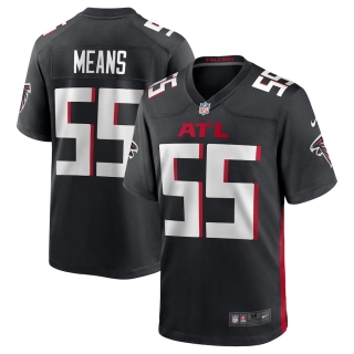 Men's Atlanta Falcons Steven Means Nike Black Game Jersey