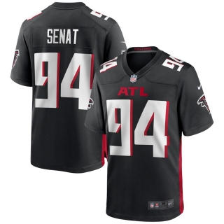 Men's Atlanta Falcons Deadrin Senat Nike Black Game Jersey