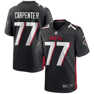 Men's Atlanta Falcons James Carpenter Nike Black Game Jersey
