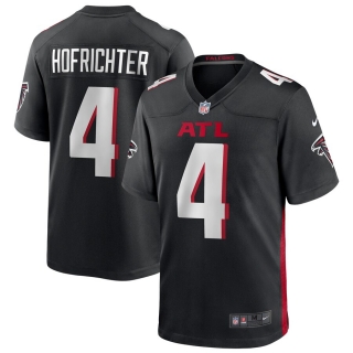 Men's Atlanta Falcons Sterling Hofrichter Nike Black Player Game Jersey