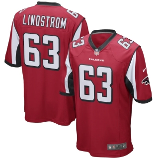 Men's Atlanta Falcons Chris Lindstrom Nike Red Game Player Jersey