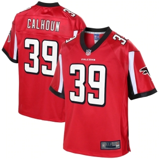 Men's Atlanta Falcons Taveze Calhoun NFL Pro Line Red Big & Tall Player Jersey