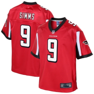 Men's Atlanta Falcons Matt Simms NFL Pro Line Red Big & Tall Player Jersey