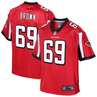 Men's Atlanta Falcons Richie Brown NFL Pro Line Red Big & Tall Player Jersey