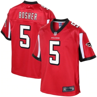 Men's Atlanta Falcons Matt Bosher NFL Pro Line Red Big & Tall Player Jersey
