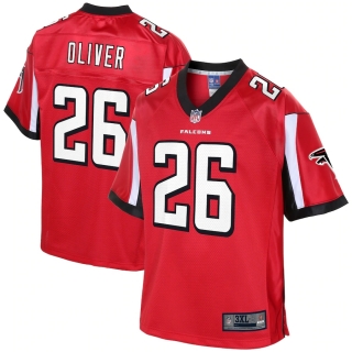 Men's Atlanta Falcons Isaiah Oliver NFL Pro Line Red Big & Tall Team Player Jersey