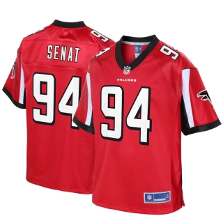 Men's Atlanta Falcons Deadrin Senat NFL Pro Line Red Big & Tall Player Jersey