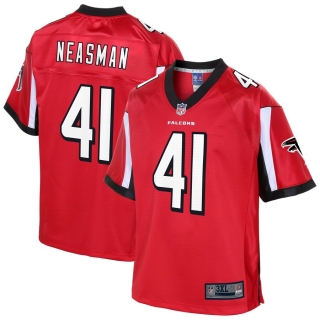 Men's Atlanta Falcons Sharrod Neasman NFL Pro Line Red Big & Tall Player Jersey