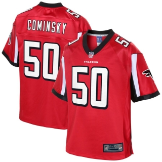 Men's Atlanta Falcons John Cominsky NFL Pro Line Red Big & Tall Team Player Jersey