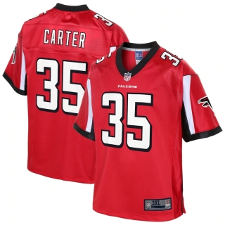 Men's Atlanta Falcons Jamal Carter NFL Pro Line Red Big & Tall Player Jersey