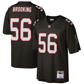 Men's Atlanta Falcons Keith Brooking Mitchell & Ness Black Retired Player Legacy Replica Jersey