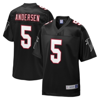 Men's Atlanta Falcons Morten Andersen NFL Pro Line Black Vintage Retired Player Jersey