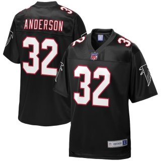 Men's Atlanta Falcons Jamal Anderson NFL Pro Line Black Retired Player Jersey