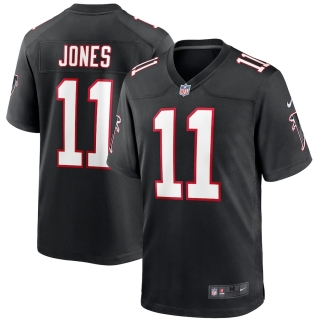 Men's Atlanta Falcons Julio Jones Nike Black Throwback Game Jersey