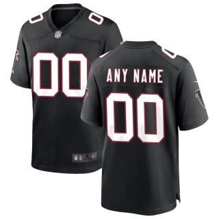 Men's Atlanta Falcons Nike Black Throwback Custom Game Jersey