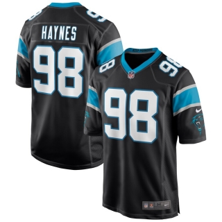 Men's Carolina Panthers Marquis Haynes Nike Black Game Jersey