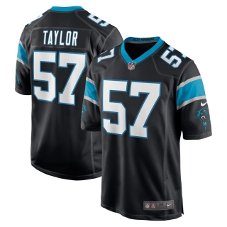 Men's Carolina Panthers Adarius Taylor Nike Black Game Jersey