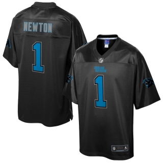 Men's Carolina Panthers Cam Newton NFL Pro Line Black Reverse Fashion Jersey