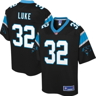 Men's Carolina Panthers Cole Luke NFL Pro Line Black Big & Tall Player Jersey