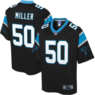 Men's Carolina Panthers Christian Miller NFL Pro Line Black Big & Tall Player Jersey