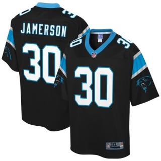 Men's Carolina Panthers Natrell Jamerson NFL Pro Line Black Big & Tall Player Jersey