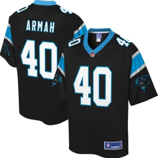 Men's Carolina Panthers Alex Armah NFL Pro Line Black Big & Tall Player Jersey