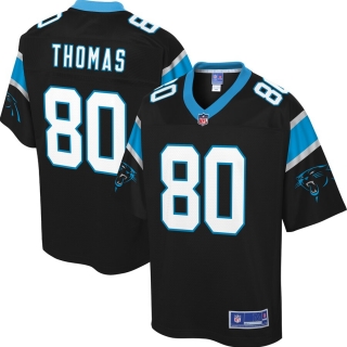 Men's Carolina Panthers Ian Thomas NFL Pro Line Black Big & Tall Player Jersey
