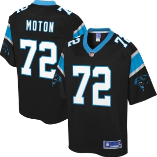 Men's Carolina Panthers Taylor Moton NFL Pro Line Black Big & Tall Player Jersey
