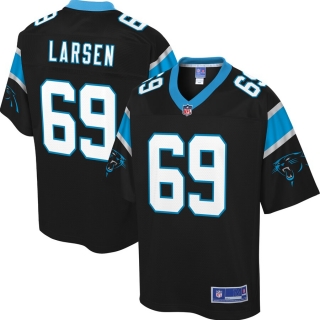 Men's Carolina Panthers Tyler Larsen NFL Pro Line Black Big & Tall Player Jersey