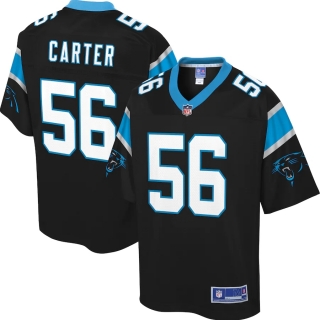 Men's Carolina Panthers Jermaine Carter NFL Pro Line Black Big & Tall Player Jersey