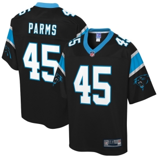 Men's Carolina Panthers Damian Parms NFL Pro Line Black Big & Tall Team Color Player Jersey