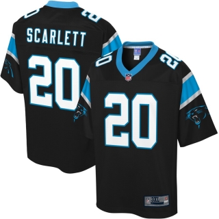 Men's Carolina Panthers Jordan Scarlett NFL Pro Line Black Big & Tall Player Jersey