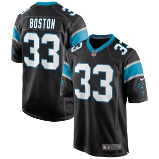 Men's Carolina Panthers Tre Boston Nike Black Game Jersey