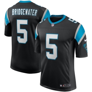 Men's Carolina Panthers Teddy Bridgewater Nike Black Vapor Limited Jersey