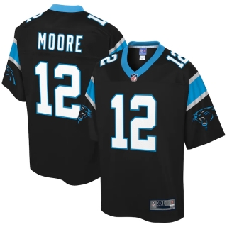 Men's Carolina Panthers DJ Moore NFL Pro Line Black Big & Tall Player Jersey