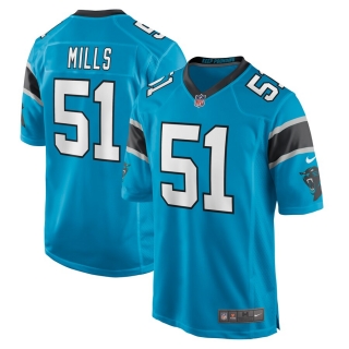 Men's Carolina Panthers Sam Mills Nike Blue Retired Player Jersey
