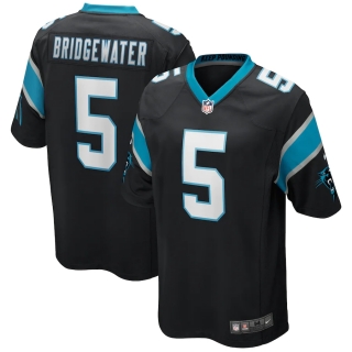 Men's Carolina Panthers Teddy Bridgewater Nike Black 2020 Game Jersey