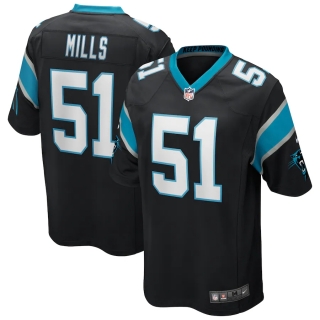 Men's Carolina Panthers Sam Mills Nike Black Game Retired Player Jersey