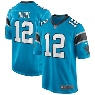 Men's Carolina Panthers DJ Moore Nike Blue Game Jersey
