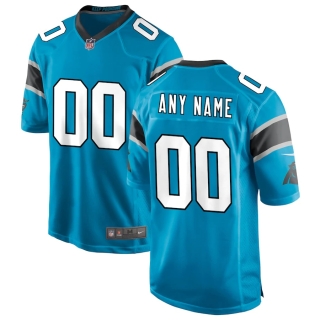 Men's Carolina Panthers Nike Blue Alternate Custom Game Jersey