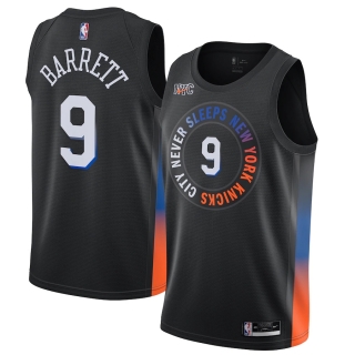 Men's New York Knicks RJ Barrett Nike Black 2020-21 Swingman Player Jersey - City Edition