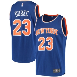 Men's New York Knicks Trey Burke Fanatics Branded Royal Fast Break Player Jersey