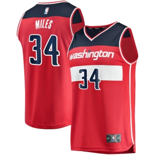 Men's Washington Wizards CJ Miles Fanatics Branded Red Fast Break Replica Jersey - Icon Edition