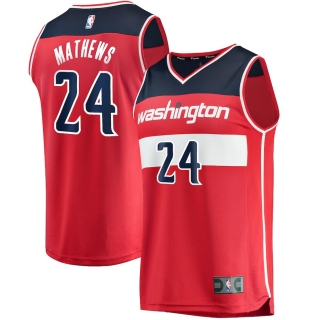 Men's Washington Wizards Garrison Mathews Fanatics Branded Red Fast Break Player Jersey - Icon Edition